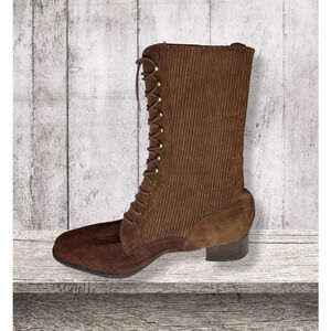 FRANCESCO RUGGERI Suede Brown Boots - Size 37